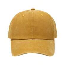 1 pieza Gorra de béisbol de moda de unicolor de algodón - A - Ver 12
