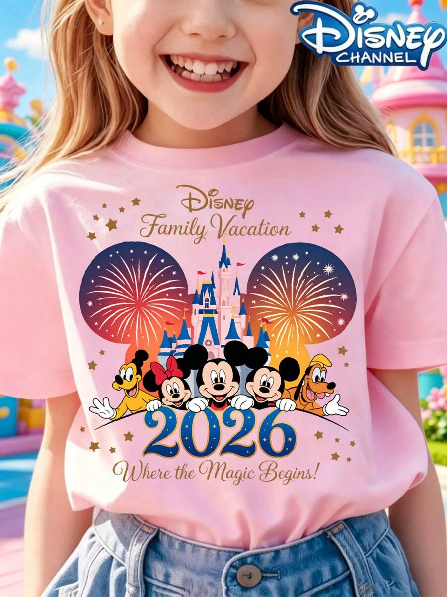 Disney Teen Girls T-Shirts - 粉色 - 查看 1