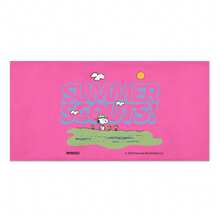 Serviette de plage Peanuts Snoopy rose vif avec scène extérieure fantaisiste & impression de texte "SUMMER SCOUTS!" Serviette de plage ultra douce, parfaite pour la piscine, la plage d'été et les voyages - A - Voir 4