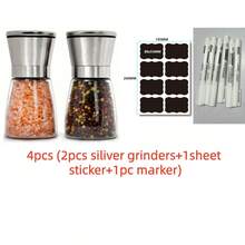 1/2/3/4pcs Manual Pepper Grinder,Pepper Grinder, Suitable For Home Or Kitchen, Home Decor, Party & Christmas Storage,Portable Kitchen Utensils Suitable For Outdoor Camping, Tent Travel, Hiking, Barbecues And Home Kitchens. (Random Color) - Multicolor - View 21
