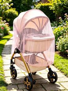 1pc Portable Baby Mosquito Net - Suitable For Strollers, Cradles, Cribs And Travel Beds, Lightweight Baby Insect Protection - Multicolor - View 3