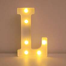 16cm 家居裝飾白色發光 A-Z LED 字母燈,電池供電,臥室裝飾字母夜燈,婚禮裝飾,生日派對裝飾,女孩房/兒童房裝飾字母燈,節日居家酒吧裝飾字母燈,字母燈 - 21cm白色 - 查看 27