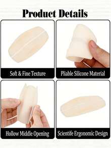 8/2pcs Seamless Silicone Shoulder Pads, Non-Slip Bra Padding, Soft Seamless Shoulder Strap Pads, Non-Slip Silicone Straps, Seamless Pressure Relief Straps, Non-Slip Bra Strap Clips - Body Care Accessories Suitable For Travel, Sports, Outdoor, Summer Comfort, Beach Outings And More - Multicolor - View 6