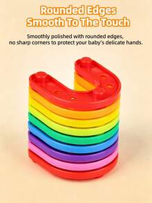 20/68/208PCS Children's Versatile Strip Block Toy Set, Multi-Color Multi-Shape DIY Plug-In Toy, Baby Educational Enlightenment Early Learning Toy, Kindergarten 3D Spatial Thinking Toy For Boys And Girls, Building Strip Block Assembly Toy, Hands-On Brain-Boosting Logic Thinking STEM Training Toy, Birthday Gift Holiday Gift With Storage Bag - Multicolor - View 6