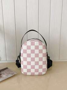 Mesh Patchwork Crossbody Small Bag, Sweet & Cool Style, Multi-Color Options, Handheld Bag, Girly Mini Commuter Bag - Multicolor - View 5