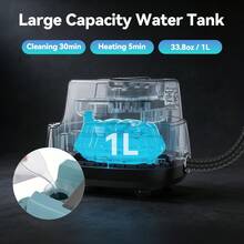 Handheld Steam Cleaner, 2500W High-Temperature Pressurized Steam Cleaner, 1L (33.8 OZ) Tank & 13-In-1 Accessories, Safety Lock Steamer, Steam Cleaning Machine For Home, Furniture, Kitchen, Grout, Floor, Tile, Car, Blue - US A Type Plug(110-127V) - View 4