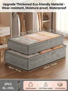 1 buah Tas Penyimpanan Lipat di Bawah Tempat Tidur, Serbaguna, Dapat Digunakan untuk Menyimpan Selimut, Rok, Selimut Tebal, Bantal, Pakaian, dan Lainnya, Hemat Ruang, Cocok untuk Promosi Hari Buruh, Penyimpanan di Bawah Tempat Tidur, Tas Penyimpanan, Penyimpanan Pakaian - MultiWarna - View 20