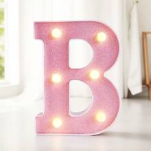 16cm 家居裝飾白色發光 A-Z LED 字母燈,電池供電,臥室裝飾字母夜燈,婚禮裝飾,生日派對裝飾,女孩房/兒童房裝飾字母燈,節日居家酒吧裝飾字母燈,字母燈 - 粉色 - 查看 23