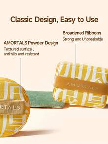 Amortals 2Pcs Round Flocked Powder Puffs – 1.5mm Short Fluffy Fibers, Smooth Even Powder Application, Replacement Sponge For Round Pressed Powder Case, Gentle For Daily Wedding Makeup, Viral Trending Cosmetic Accessory For Beginners - Yellow - View 6