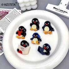 3pcs/1pc Cute Penguin Acrylic Memo Clip, Adorable Practical Stationery, Suitable For Daily Storage (Random Style) - Multicolor - View 10