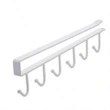 1 chiếc thanh treo đa năng 6 móc màu đen phong cách tối giản, không cần khoan, tự dính, giá treo lưu trữ dụng cụ nhà bếp, phù hợp cho tủ, nhà bếp, lưu trữ gia đình, hoàn hảo cho năm mới, ngày lễ tình nhân, ngày của mẹ, mùa tốt nghiệp, mùa tựu trường - Nhiều màu - Xem 12