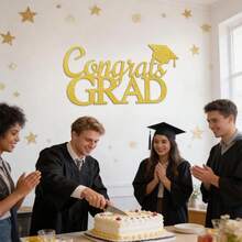 2026 Graduation Banner Felt Letter Sign, Graduation Party Photo Booth Props, University Graduation Room Decor Party Supplies - Style 1 - View 5