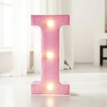 16cm 家居裝飾白色發光 A-Z LED 字母燈,電池供電,臥室裝飾字母夜燈,婚禮裝飾,生日派對裝飾,女孩房/兒童房裝飾字母燈,節日居家酒吧裝飾字母燈,字母燈 - 粉色 - 查看 31