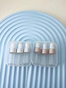 3入組迷你玻璃滴管瓶附收納盒 3ml 精油精華液容器 旅行尺寸 攜帶式香水小瓶 可重複填充玻璃瓶 用於居家浴室護膚產品化妝品收納方案 - 彩色 - 查看 5
