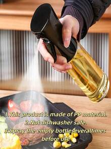 1pc Kitchen Oil Sprayer With Leak-Proof Design, Lightweight And Portable, Suitable For BBQ, Low-Fat Cooking, Salad Dressing, Air Fryer, Outdoor Camping, Stylish And Practical Cooking Accessory For Home Kitchen And Health-Conscious Foodies (Press Several Times Before First Use, Not Dishwasher ) - Multicolor - View 2