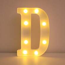 16cm 家居裝飾白色發光 A-Z LED 字母燈,電池供電,臥室裝飾字母夜燈,婚禮裝飾,生日派對裝飾,女孩房/兒童房裝飾字母燈,節日居家酒吧裝飾字母燈,字母燈 - 21cm白色 - 查看 28