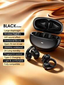 Auriculares inalámbricos Acer OHR567 con clip para oreja, diseño cómodo de oído abierto, Bluetooth 5.4, sonido direccional, calidad de sonido envolvente, adecuados para deportes, correr, ciclismo, estuche de carga de 300mAh - Ver 14