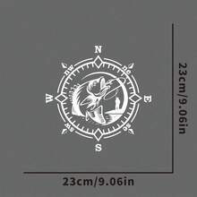 1片釣魚乙烯基貼紙 - 乙烯基貼紙，適用於您的廂型車、露營車、房車、船隻等裝飾貼紙 - A - 查看 10