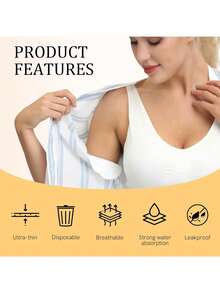 10/30/50/80/100pcs Unisex Underarm Sweat Pads - Fragrance-Free Invisible Design, Only 0.03 Inch Thin, 4.72x3.47 Inch Size, 10 Pieces Per Pack Convenient For Commuting And Travel. - Various - View 5
