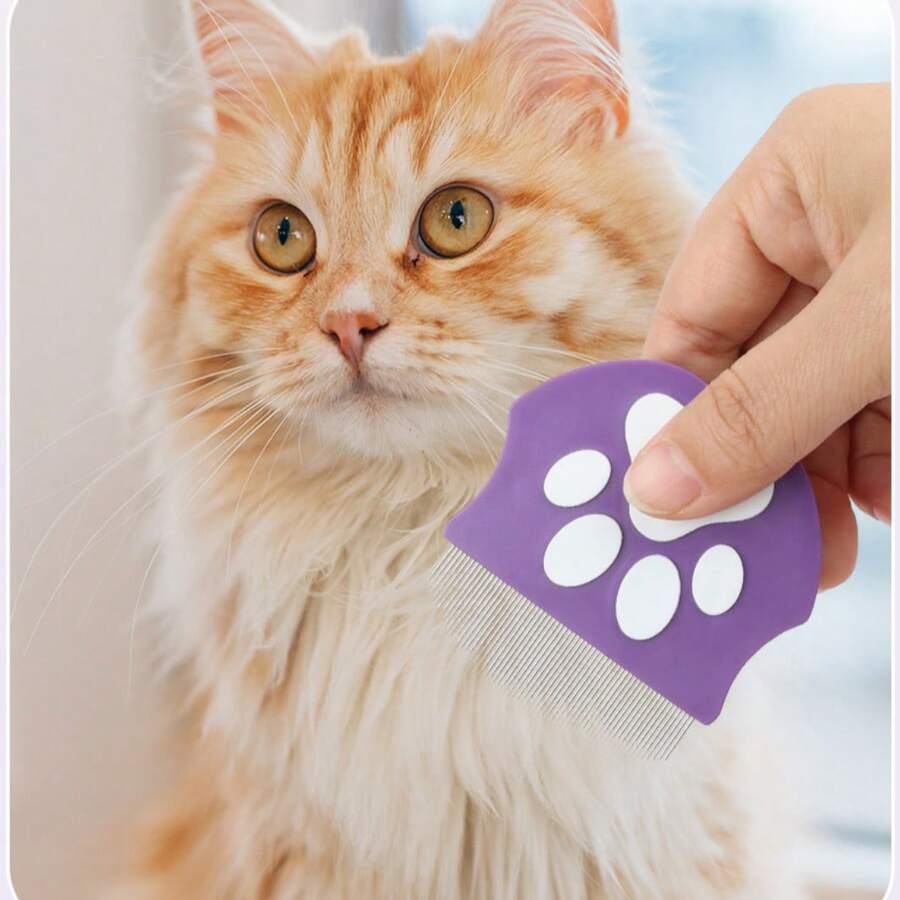Pet Eye Comb For Cats And Dogs Fine Tooth Tear Stain Remover Eye Booger Cleaner Eye Corner Cleaning Facial Grooming Tool - View 1