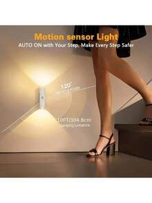 3pcs/6pcs Dual-Head Cat Eye Sensor Wall Lights, USB Rechargeable, RGB Night Light, 3/7 Color Modes, Stepless Dimming, Suitable For Bedroom/Stairs/Closet, Modern Aesthetic Spotlight - Multicolor - View 11