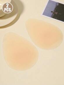 1 Pair Seamless Silicone Invisible Bra Pads, Thick Support Type, Suitable For Bras, Swimwear, Etc. Soft And Comfortable, Suitable For Home, Outdoor And Sports - Color - View 6
