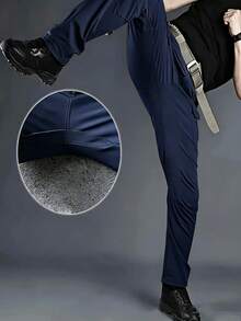 Waterproof Tactical Trousers With 10 Pockets, Deep Double Pockets And Small Front Pockets - Blue - View 5