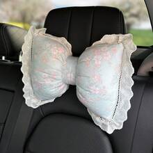 1PCS Lovely Design Car Headrest Pillow. Soft, Supportive, And Eye-Catching, Ideal For Making Your Drive More Comfortable. - 藍色花朵頭枕 - 查看 10