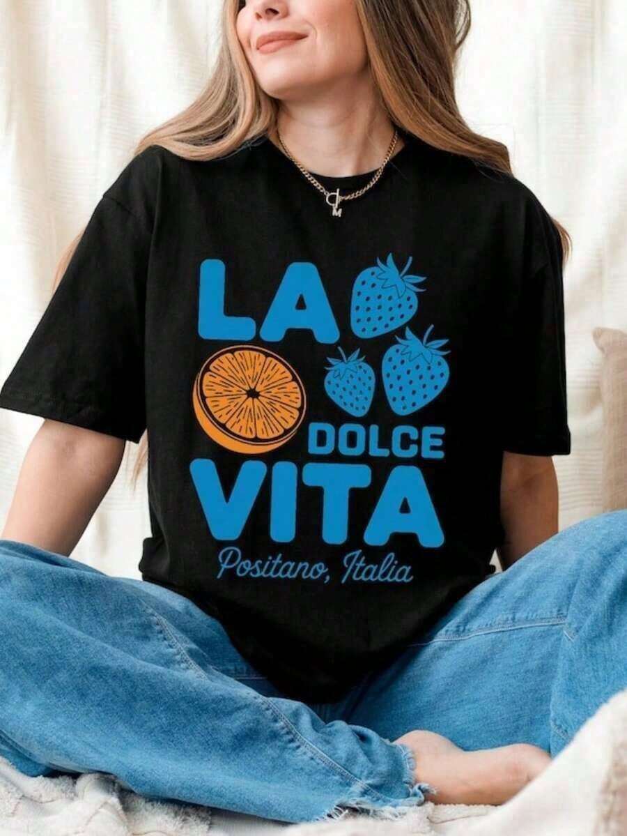 Women T-Shirts - 黑色 - 查看 1