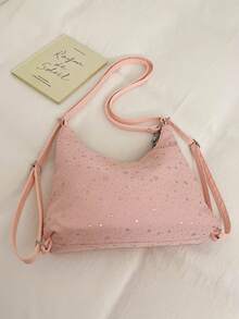 Large Capacity Korean Style Backpack New Crossbody Bag Fashion Versatile Commuter Shoulder Tote Bag - Pink - View 10