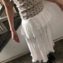 Maternity Skirts - White - View 4