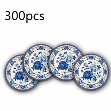 Multi-Size Available, Chinese Blue And White Peony Round Placemats In 2 Patterns. Wrinkle-Resistant, Machine Washable. Vintage Oriental Style Fit Daily Dinners, Tea Parties And Premium Gifts. - Multicolor - View 15