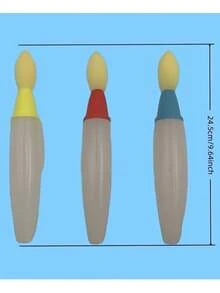 3 Packs Outdoor Chalk Sponge Brush, Thick Sponge Chalk Application Tool, Strong Water Absorption And Uniform Coloring, Suitable For Outdoor Graffiti, Washable Drawing Tool For Children And Adults (Excluding Powder) - A - View 4