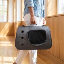 Pet Carrier With Window For Cats And Small Dogs, Breathable, Wide Handles, Ideal For Walks - 查看 3