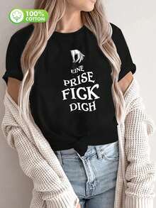 Women T-Shirts - Black - View 1