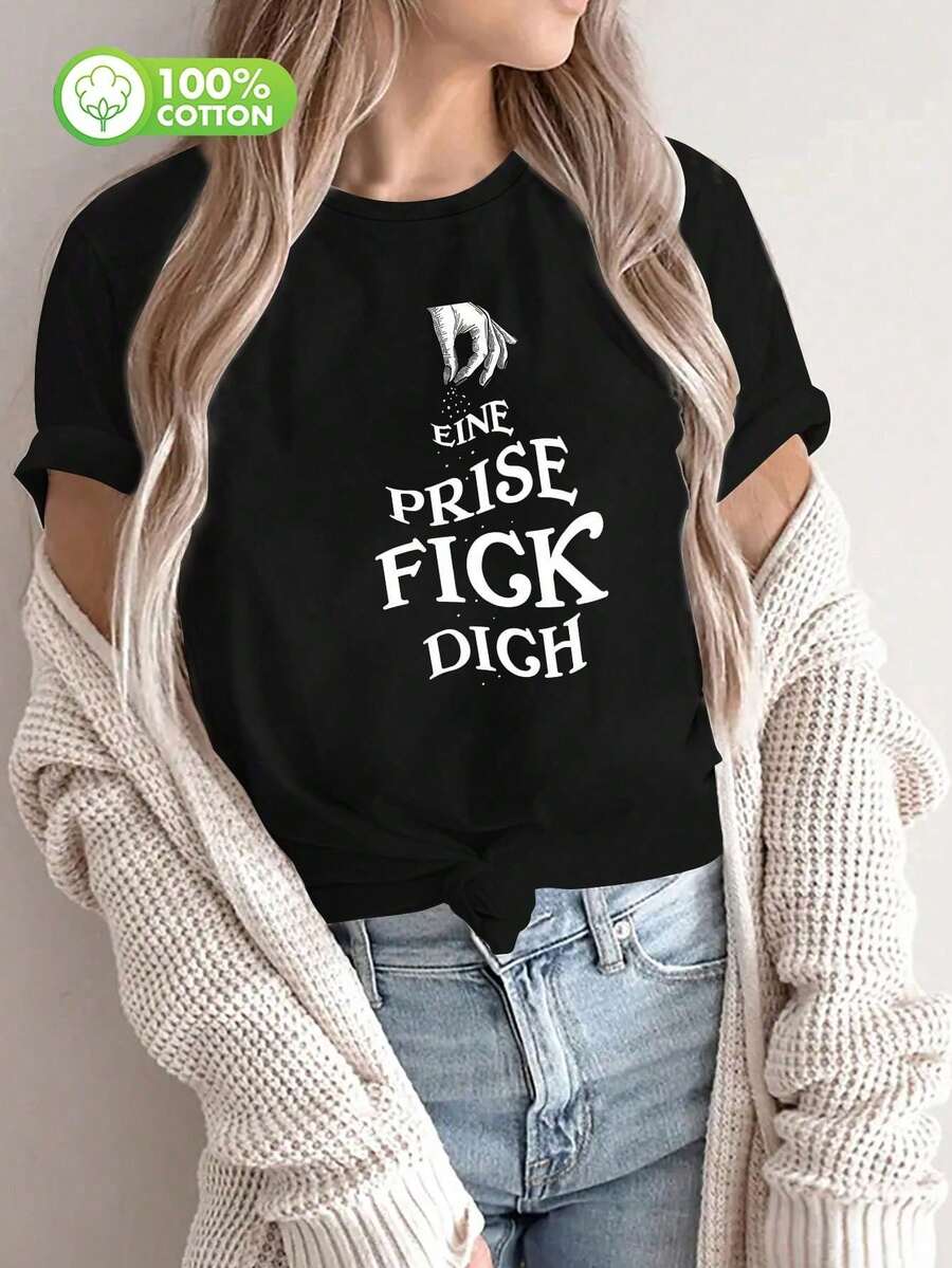 Women T-Shirts - Black - View 1