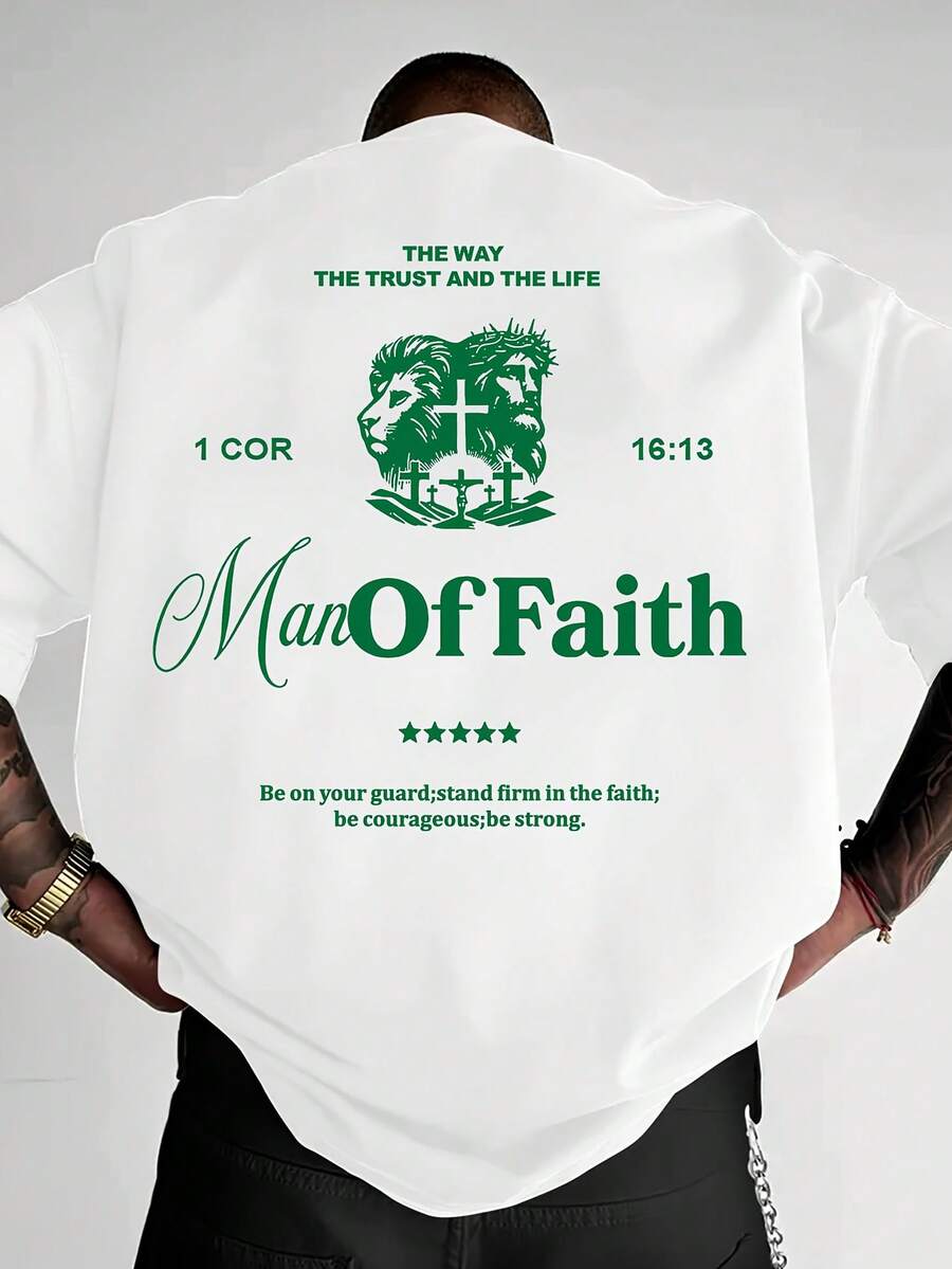 Camisetas de manga corta para hombre 2026 con estampado gráfico, diseño holgado, cómodas y transpirables, estilo streetwear, cuello redondo y hombros ligeros. - Blanco - Ver 1