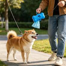 1pc Plain Pet Poopbag & 1pc Bone Shaped Poopbag Storage Box For Outdoor - View 8