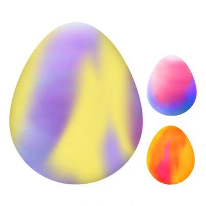 1個 NEDOH 變色蛋捏捏樂玩具，柔軟彈性紓壓球，獨特變色效果，輕巧便攜，適合旅行與日常放鬆，可靠的減壓配件，適合各種場合的貼心禮物選擇
