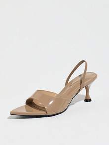 Women's High Heel Sandals, Vacation - Khaki - View 5