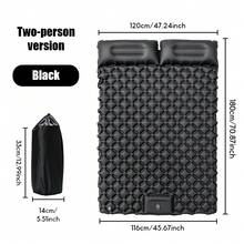 1 buah Kasur Angin Tiup Ganda dengan Pompa Kaki, Bahan Nilon TPU Tebal, Pompa Kaki Terintegrasi, Sangat Nyaman, Pengisian Otomatis Cepat, Ideal untuk Berkemah, Bepergian, dan Penggunaan di Rumah - Kasur tidur ganda - View 13