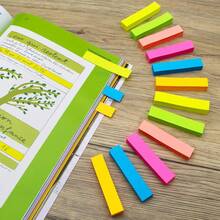 5入 0.6x3英吋 500張自黏便利貼，易貼貼，適用學校、辦公室、筆記本，亮色混色，100張/本，文具用品 - 均碼 - 查看 1