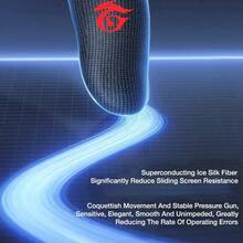 Mobile Game Finger Sleeves, 0.3mm Carbon Fiber, Anti-Sweat Knitted Fabric, Comfortable Finger And Thumb Covers, Suitable For Most Players - Red - View 8