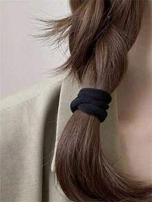 200/100/50/10 pezzi Elastici per capelli ad alta elasticità non dannosi, fasce per capelli multifunzionali da donna, adatte per casa, sport, yoga e altre occasioni, accessori per capelli essenziali quotidiani da donna - Multicolore - Visualizzare 6