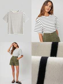 PREMIUM CAMISETA DE HOMBROS CAÍDOS - Blanco - Ver 1