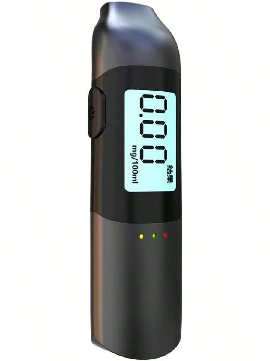 Alcoholímetro Portátil de Alta Precisión con Carga USB para Uso en Casa o en Fiestas - Conjunto de dos piezas - Ver 1