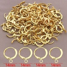 6pcs 13x16mm Minimalist Copper Plated 18k Gold Thick SilverWhite Gold Clasp Connectors Loop DIY JewelryFindings For Bracelet Necklace EarringCrafting - Multicolor - View 9