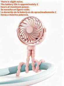 1pc Rechargeable Octopus Shaped Handheld Fan, Suitable For Home, Commute, Outdoor, Cycling, Adults & Kids, Portable Multi-Function With Tripod, Battery Capacity: 500mAh (Tripod Is Fragile, Please Do Not Twist Excessively) - Multicolor - View 15