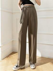 Women Pants - Khaki - View 4