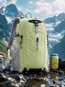 CAMEL CROWN Outdoor professional mountaineering bag men's backpack travel large capacity backpack women's hiking sports climbing schoolbag - 抹茶綠 - 查看 6